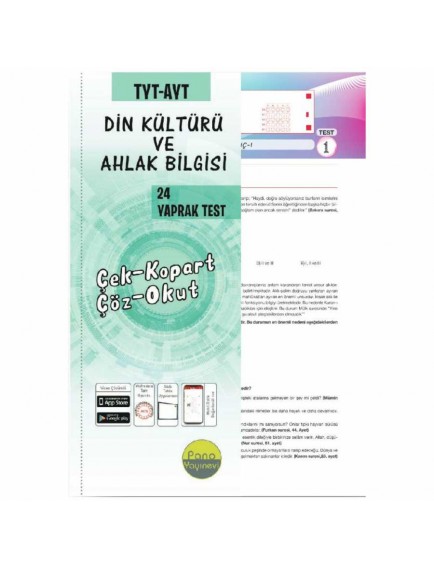 Pano Yayınları Tyt-Ayt Din Kültürü ve Ahlak Bilgisi Yaprak Test