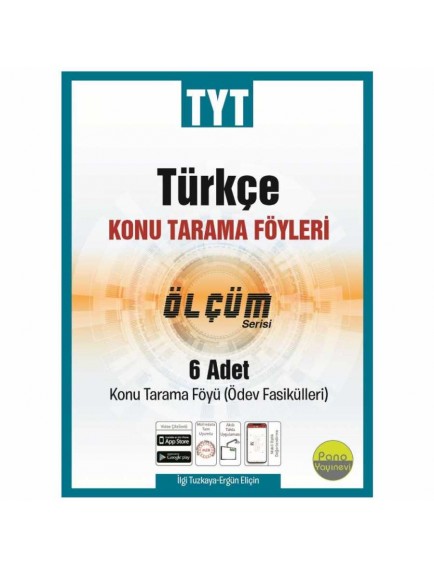 Pano Yayınları Tyt Türkçe Konu Tarama Föyleri