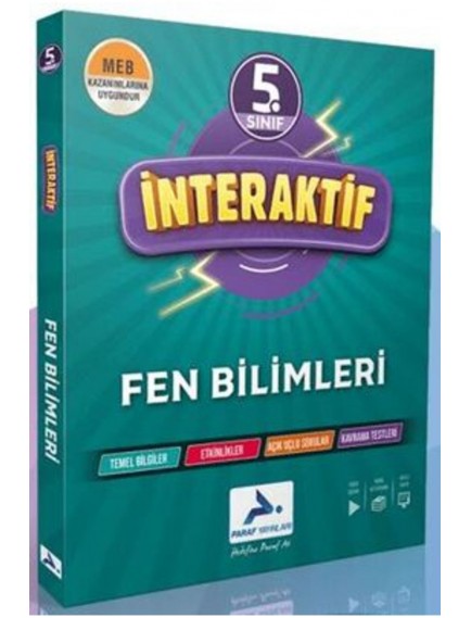 Paraf Yayınları 5. Sınıf Fen Bilimleri İnteraktif Soru Bankası(25)
