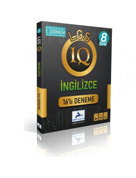 Paraf Yayınları 8. Sınıf İngilizce 1.Dönem Iq 16 Li Deneme 