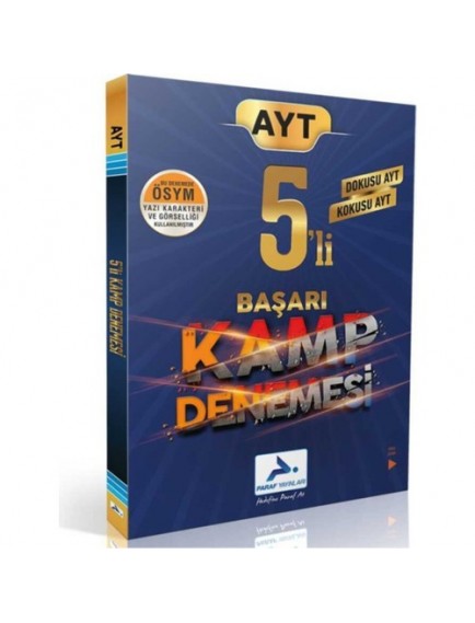 Paraf Yayınları Ayt Dokusu Kokusu Ayt 5'Li Başarı Kamp Denemesi