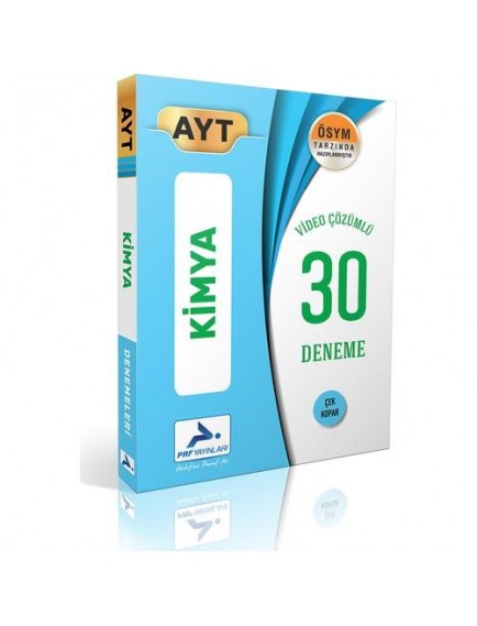 Paraf Yayınları Ayt Kimya Video Çözümlü 30 Deneme