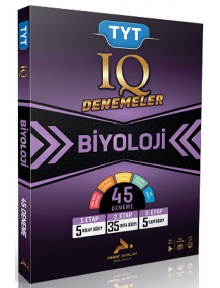 Paraf Yayınları Tyt Biyoloji Iq 45Li Video Çözümlü Branş Deneme