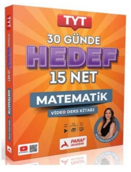Paraf Yayınları Tyt Matematik 30 Günde Hedef 15 Net  Video Ders Kitabı