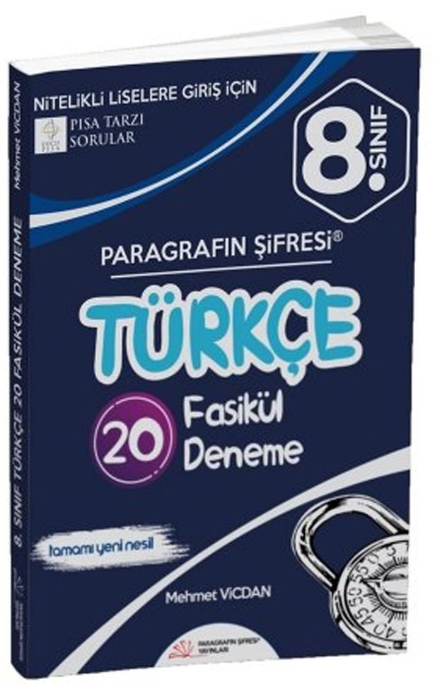 Paragrafın Şifresi Yayınları 8. Sınıf Türkçe 20 Li Deneme Sınavı