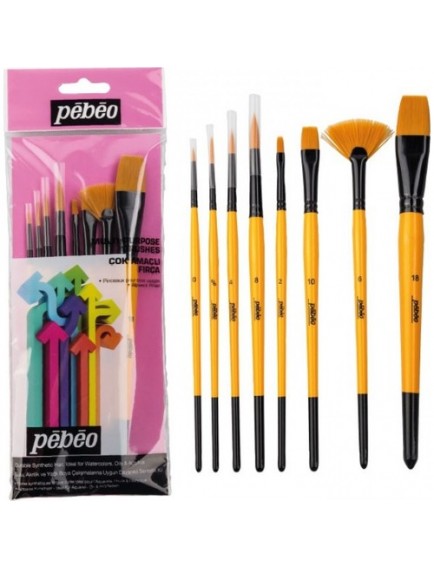 Pebeo 8'Li Fırça Seti No:4