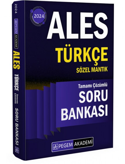 Pegem Akademi Yayınları Ales Türkçe Sözel Mantık Tamamı Çözümlü Soru Bankası 