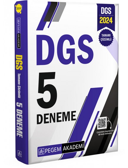 Pegem Akademi Yayınları Dgs Tamamı Çözümlü 5 Deneme 