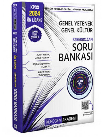 Pegem Akademi Yayınları Kpss Genel Yetenek Genel Kültür Ön Lisans Ezberbozan Soru Bankası 