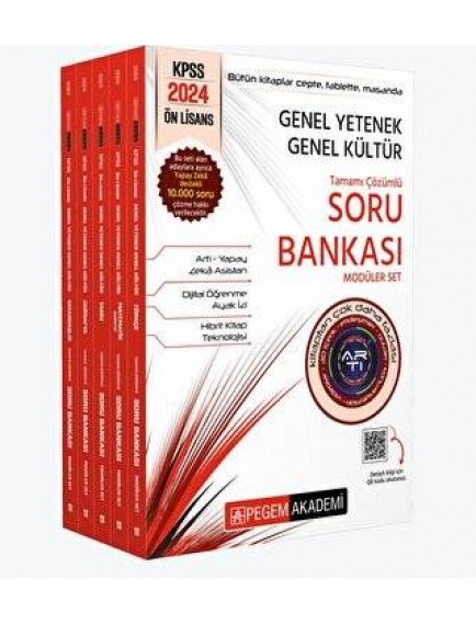 Pegem Akademi Yayınları Kpss Ön Lisans Soru Bankası Çözümlü Modüler Set 