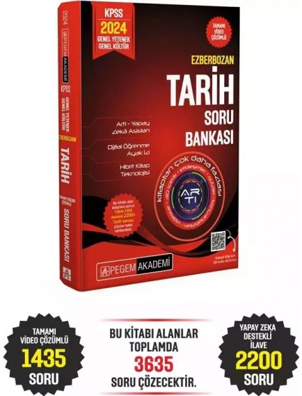 Pegem Akademi Yayınları Kpss Tarih Ezberbozan Soru Bankası Video Çözümlü 