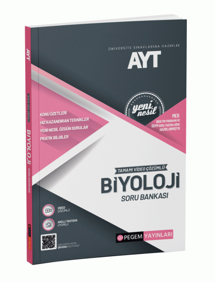 Pegem Yayınları Ayt Biyoloji Tamamı Çözümlü Soru Bankası