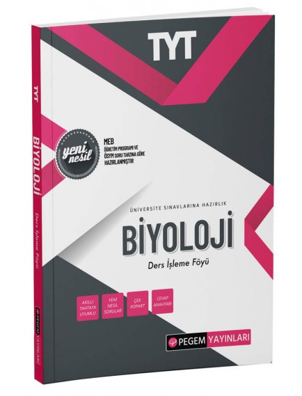 Pegem Yayınları Tyt Biyoloji Ders İşleme Föyü