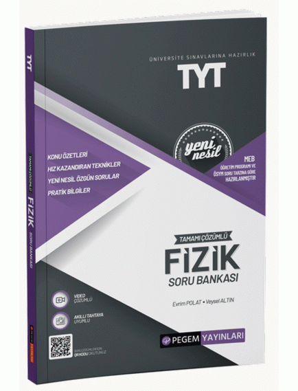 Pegem Yayınları Tyt Fizik Tamamı Çözümlü Soru Bankası