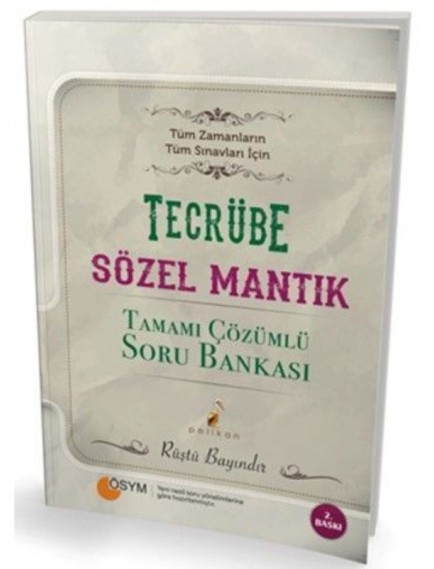 Pelikan Mantık Ales Kpss Dgs Sözel Mantık