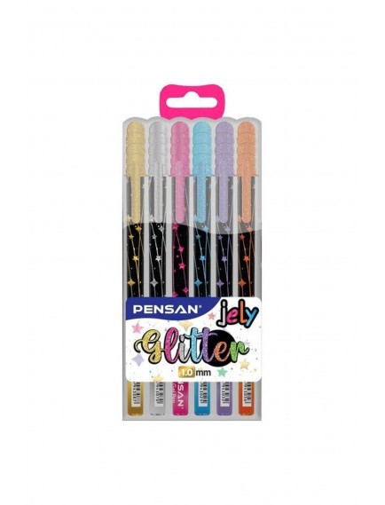 Pensan Jely Glitter Simli Jel Kalem 6'Lı 2800