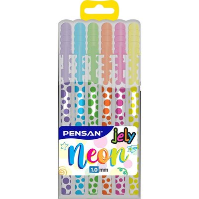 Pensan Jely Neon Jel Kalem 6'Lı 2801