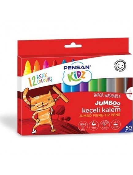 Pensan Kidz 12 Renk Pastel Boya Pe98060