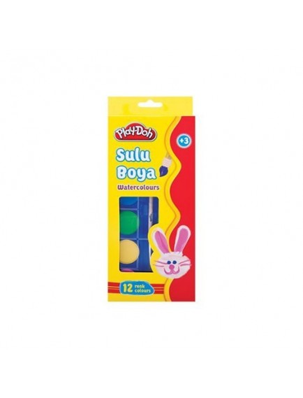 Play-Doh 12 Renk Küçük Sulu Boya Play-Su002