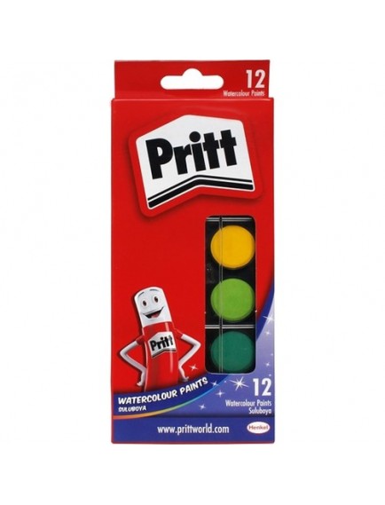 Pritt 12 Renk Küçük Boya Sulu Boya 1048082