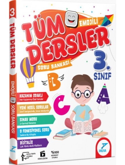 Pruva Yayınları 3.Sınıf Tümdersler Emoji Soru Bankası