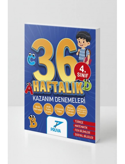 Pruva Yayınları 4.Sınıf Haftalık Süreç Değerlendirme Denemeleri