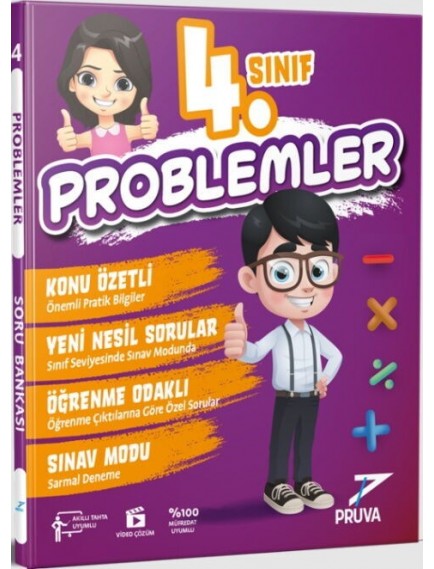 Pruva Yayınları 4.Sınıf Problem Soru Bankası