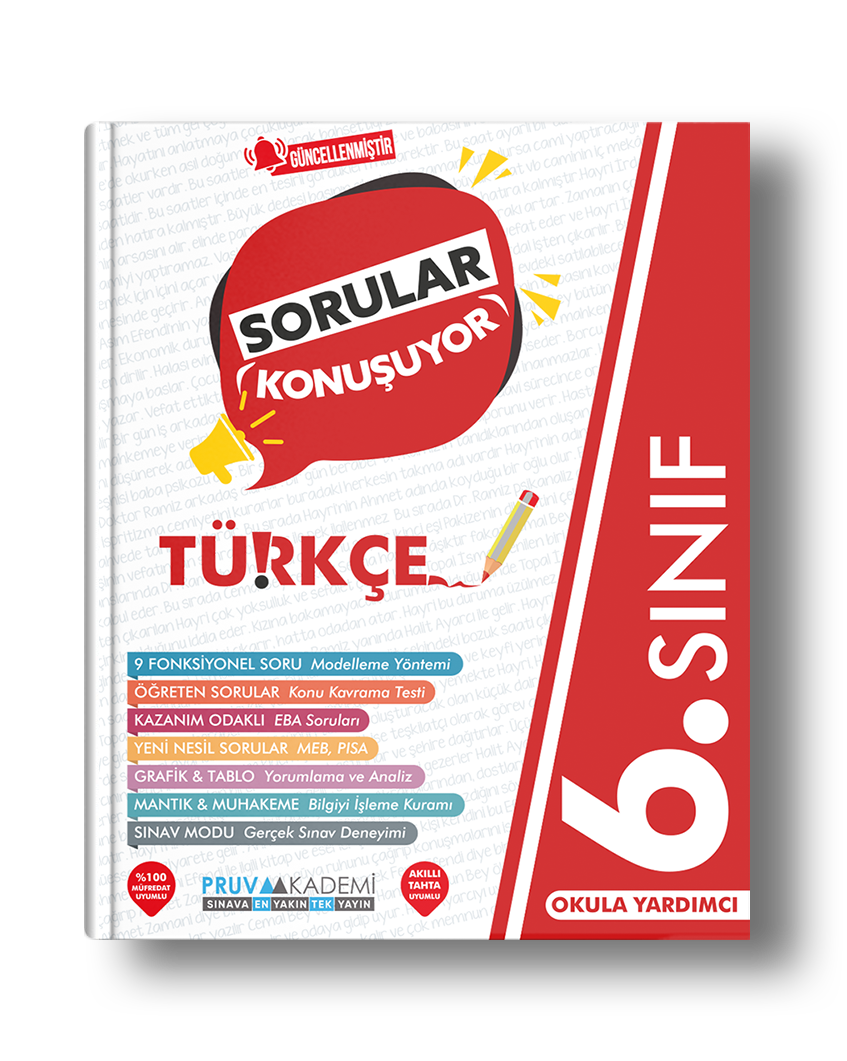 Pruva Yayınları 6. Sınıf Türkçe Sorular Konuşuyor