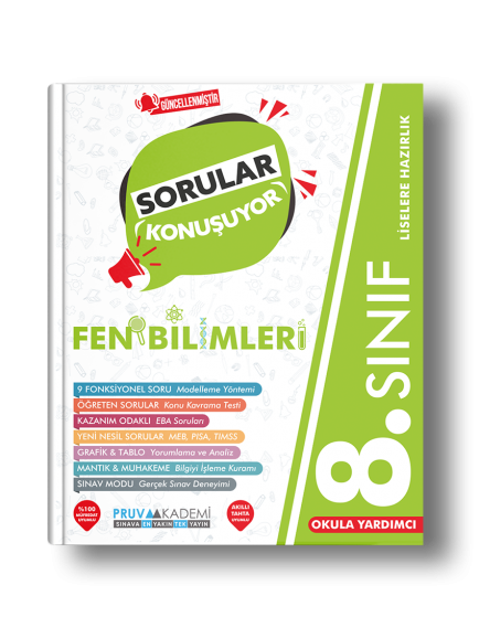 Pruva Yayınları 8. Sınıf Fen Bilimleri Sorular Konuşuyor