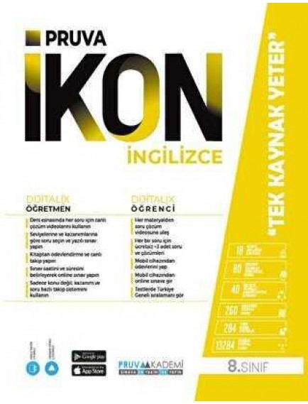 Pruva Yayınları 8. Sınıf İngilizce İkon