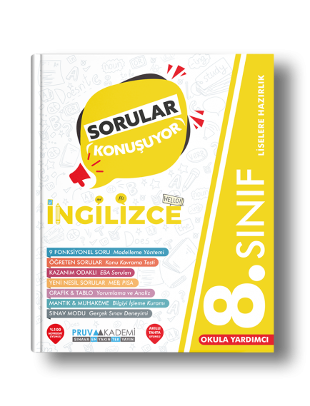 Pruva Yayınları 8. Sınıf İngilizce Sorular Konuşuyor 