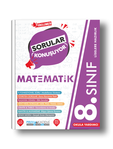 Pruva Yayınları 8. Sınıf Matematik Sorular Konuşuyor
