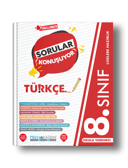 Pruva Yayınları 8. Sınıf Türkçe Sorular Konuşuyor