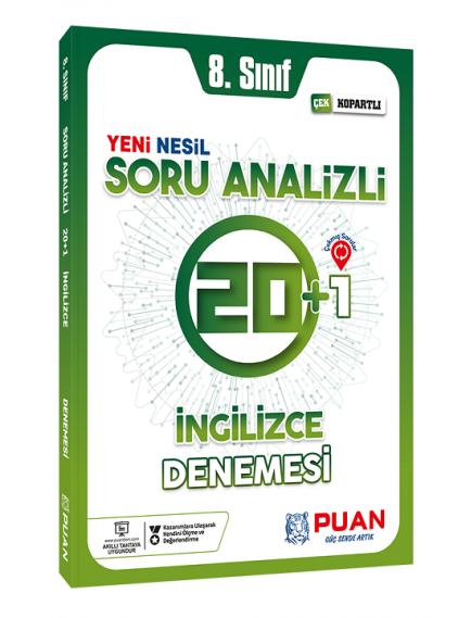 Puan Yayınları 8. Sınıf İngilizce 20+1 Denemesi