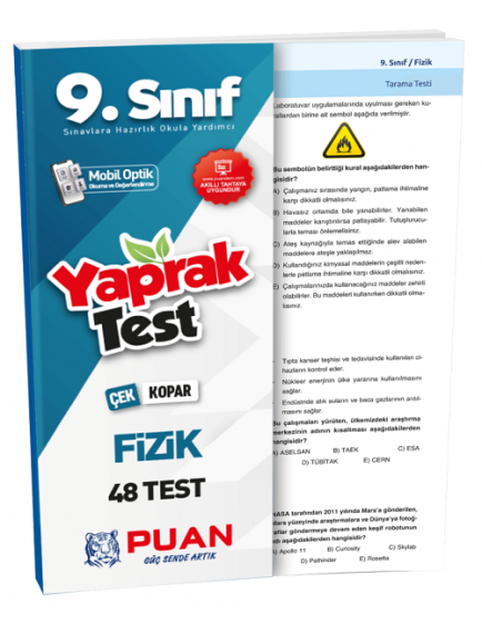 Puan Yayınları 9. Sınıf Fizik Çek Kopar Test