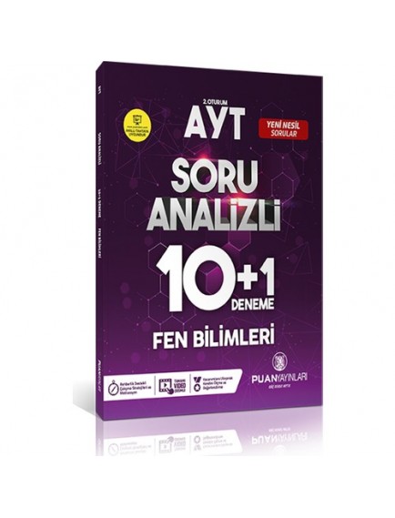 Puan Yayınları Ayt Fen Bilimleri Soru Analizi 10 + 1 Deneme