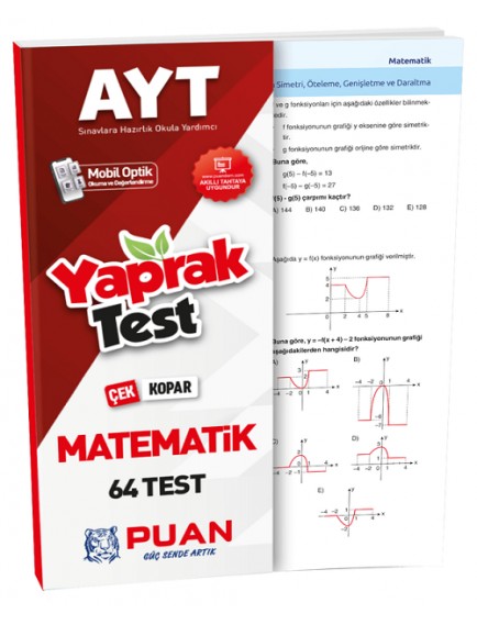 Puan Yayınları Ayt Matematik Çek Kopart Test