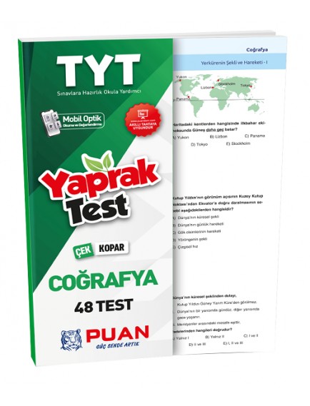 Puan Yayınları Tyt Coğrafya Çek Kopart Test