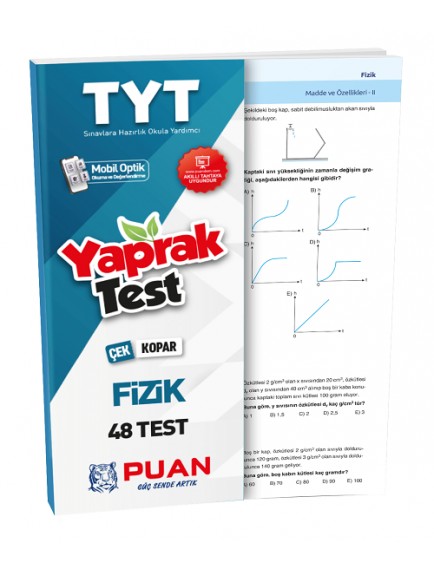 Puan Yayınları Tyt Fizik Çek Kopart Test