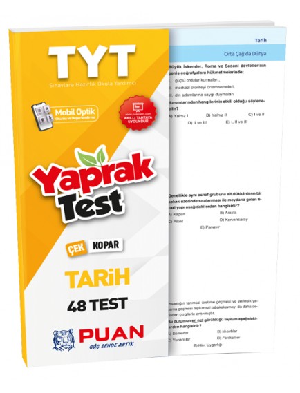 Puan Yayınları Tyt Tarih Çek Kopart Test