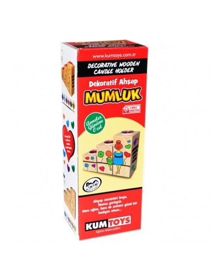 Redka Dekoratif Ahşap Mumluk