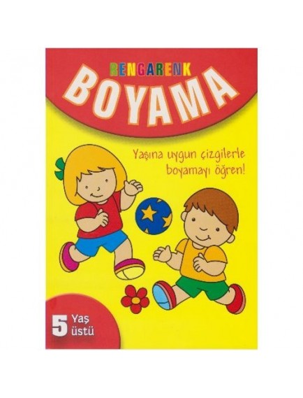 Rengarenk Boyama 5Yaş-Sarı / Parıltı Yayınları