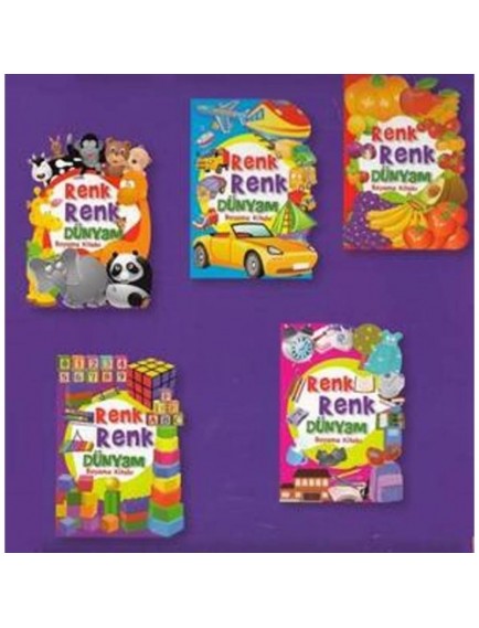 Renk Renk Dünyam Boyama Seti (5 Kitap) - Ema Yayınları