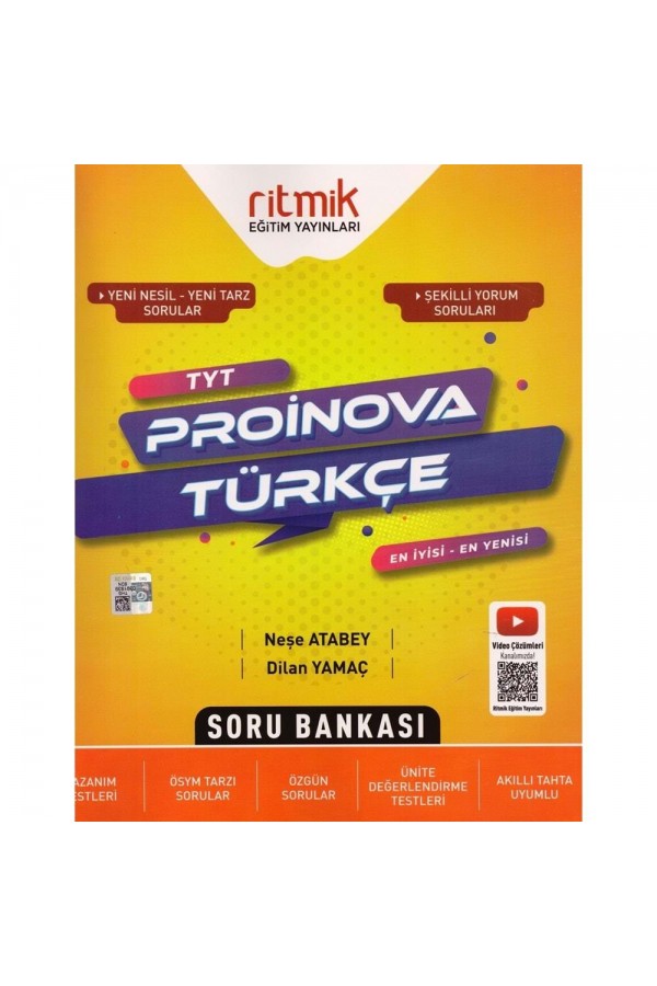 Ritmik Yayınları Tyt Türkçe Proinova Soru Bankası