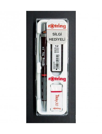 Rotring Tikky Versatil Bordo 0.5+Min+Silgi Hediye