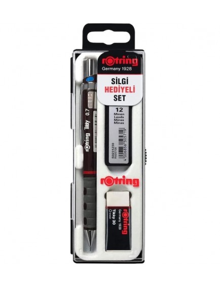 Rotring Tikky Versatil Bordo 0.7+Min+Silgi Hediye