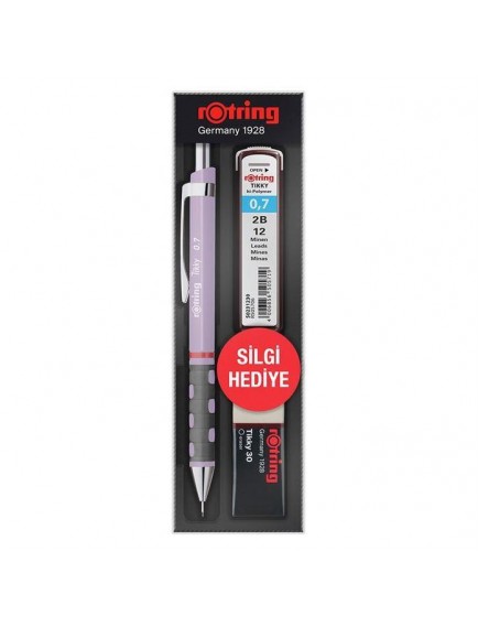 Rotring Tikky Versatil Lila 0.7 Min Silgi Hediye