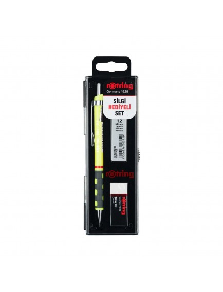 Rotring Tikky Versatil Neon Sari 0.5+Min+Silgi Hediye