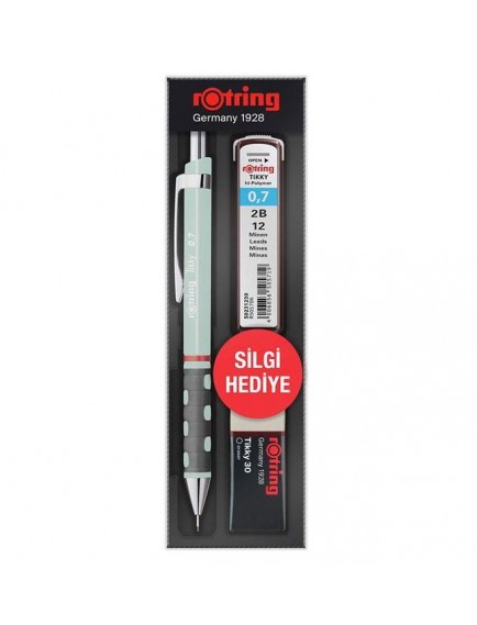 Rotring Tikky Versatil Opal Mavi 0.7 Min Silgi Hediye