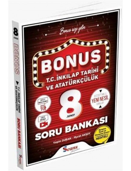 Seans Yayınları 8. Sınıf T.C. İnkılap Tarihi ve Atatürkçülük Bonus Soru Bankası